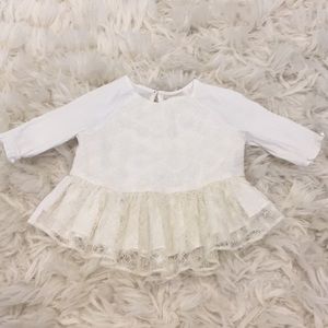 OshKosh Girls 3T Top with lace overlay